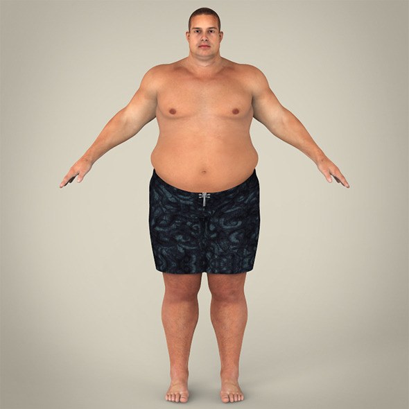 Realistic Fat Man - 3Docean 8359870