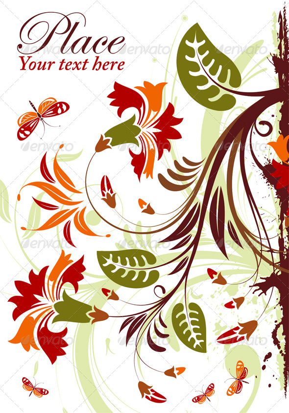Floral Frame - Flourishes / Swirls Decorative