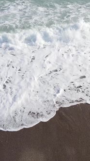 Sea Near the Coast  Closeup Aerial View of the Coastal Seascape alt