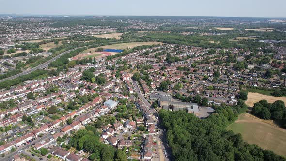 Woodford Bridge East London UK  drone aerial view alt
