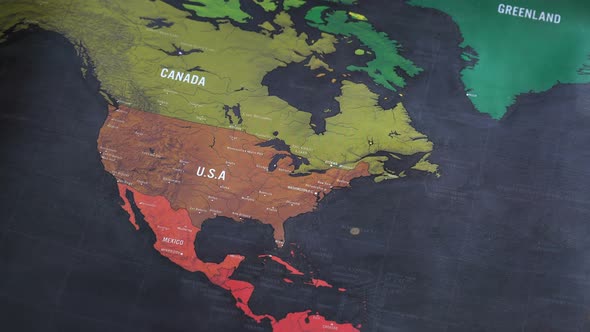 North America World Map 2 alt