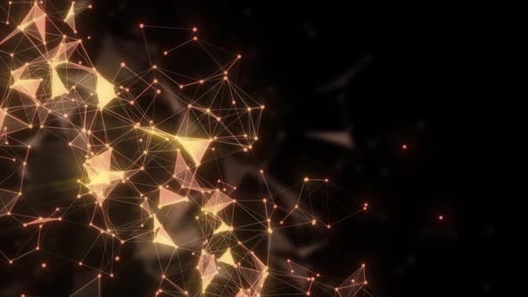 Glowing Plexus Network Background, Abstract Glowing Futuristic Dot Moving, Plexus Network Animation alt