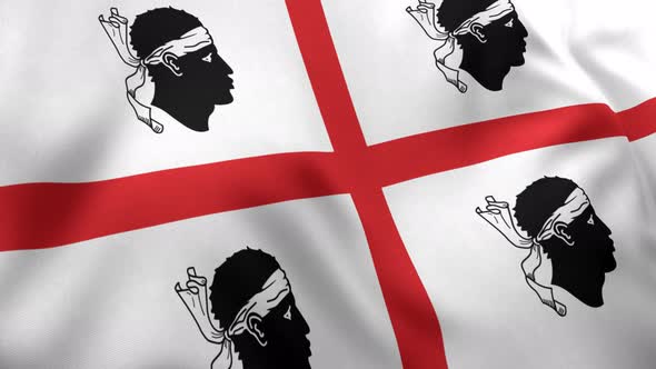 Sardinia Flag (Italy) - 4K alt