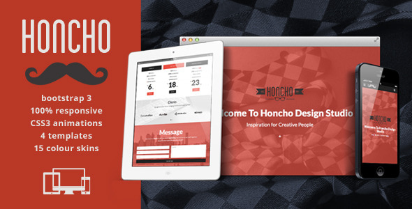 Honcho - One Page Responsive Html5 Template 