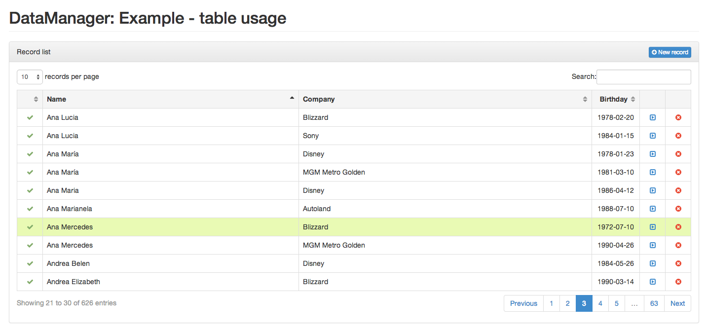 datamanager tables forms handler for bootstrap by andufo codecanyon bootstrap form grid