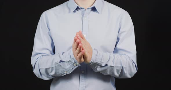 Hands of an anxious man alt