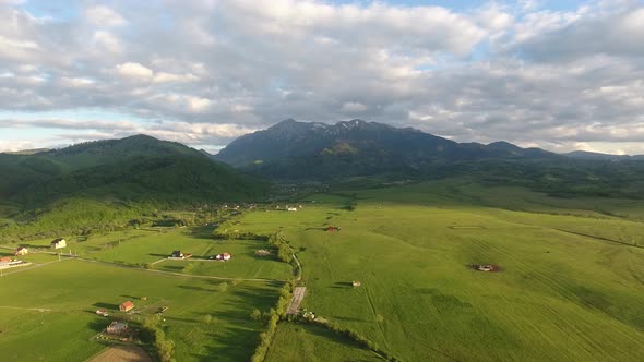 Country Side Near The Mountains