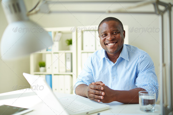 Employee at work - Stock Photo - Images