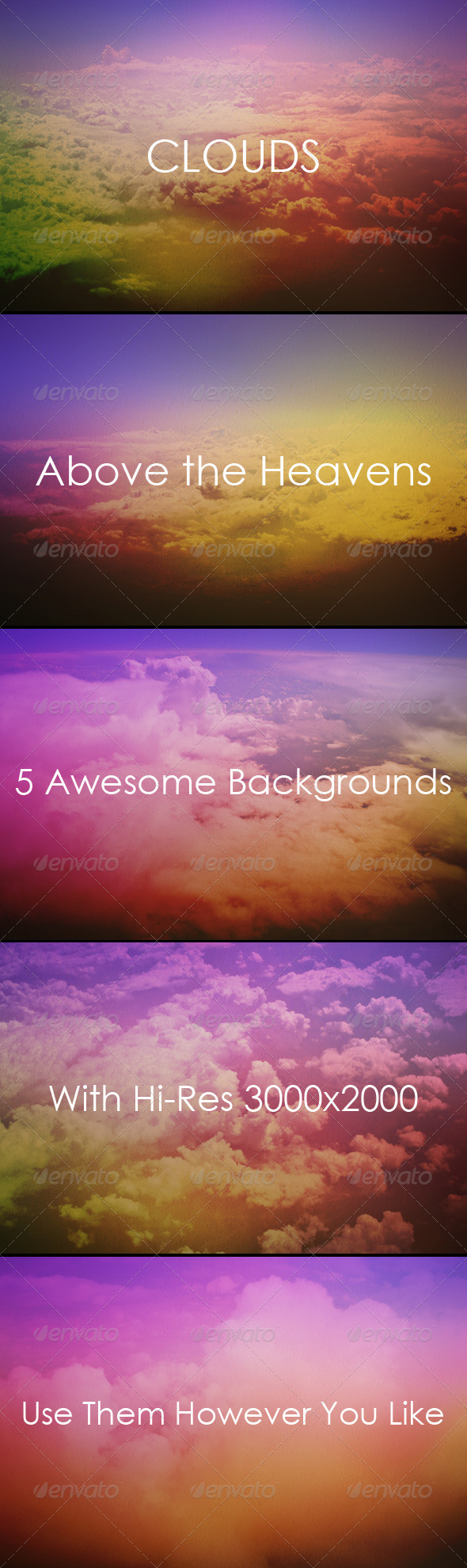 Clouds - Above the Sky Backgrounds - Nature Backgrounds