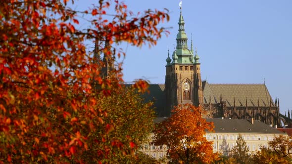 Saint Vitus Cathedral in the Autumn alt