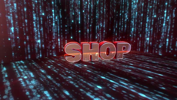 Shop  3d consept text alt