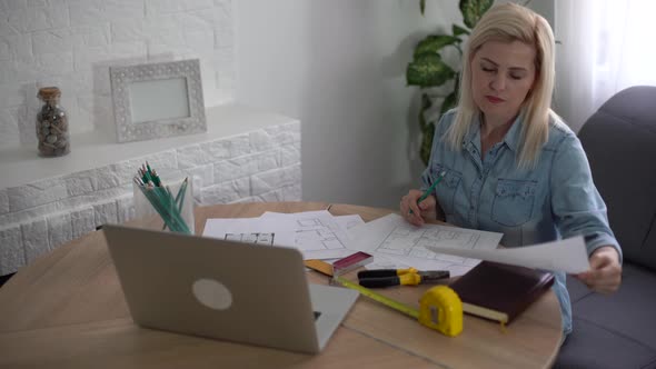 Architect Working on Blueprint alt