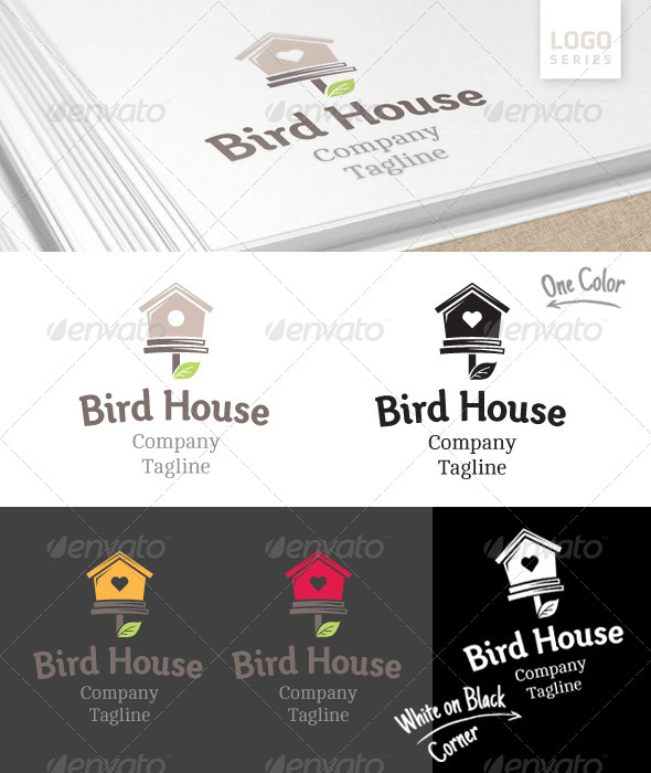 Bird House Logo - Objects Logo Templates