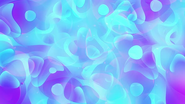 Blue Purple Gradient Smooth Shapes