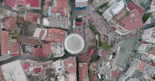 Aerial View of Galata Tower Istanbul