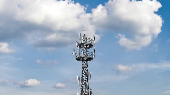 A communication tower alt