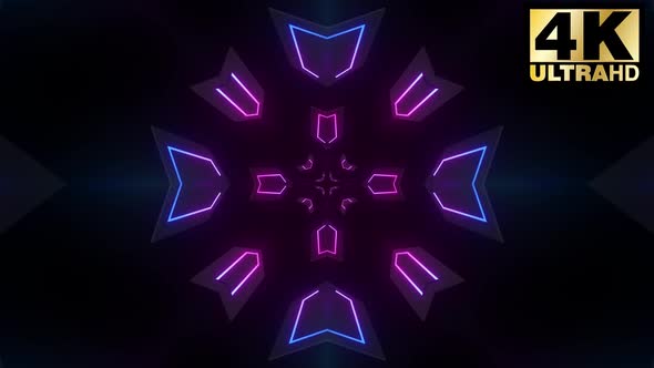 Colorful Neon Tunnel Vj Loop Pack 4k alt