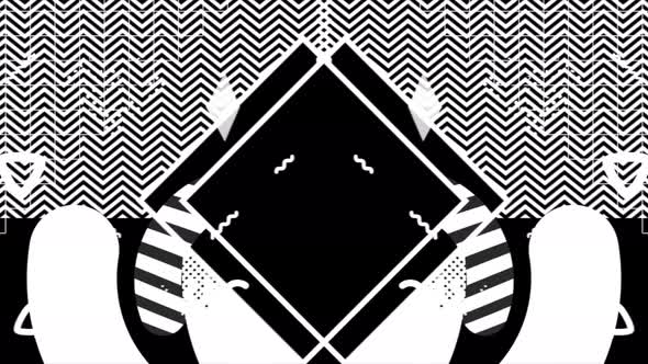 Boxes lines black and white alt