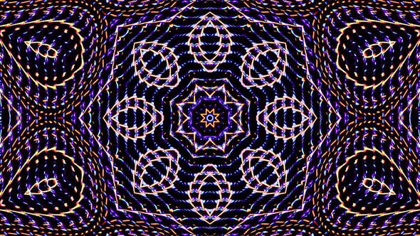 Bright abstract light governing full color, kaleidoscope, black background alt