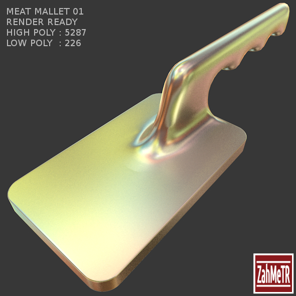 Meat Mallet 01 - 3Docean 8392263