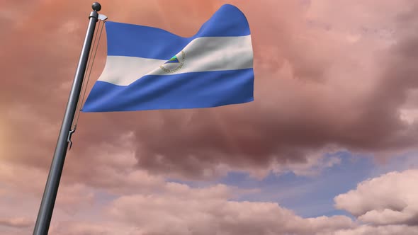 Nicaragua Flag 4K alt