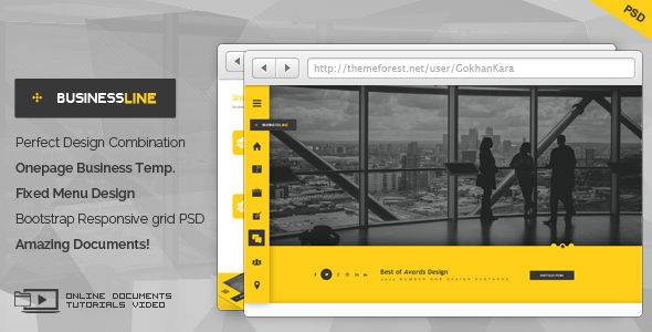 BusinessLine - Onepage - ThemeForest 8392390