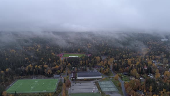 Aerial View of Soccer Fields