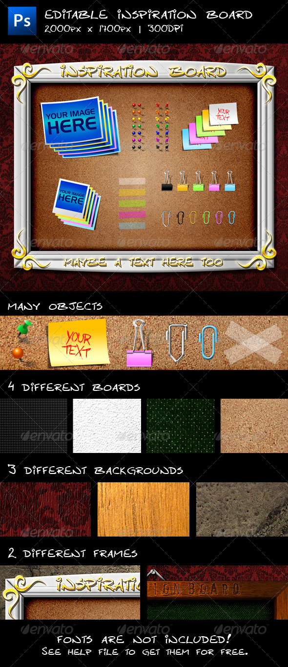 Editable Inspiration Board - Urban Photo Templates