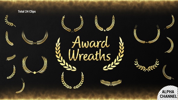 Award Wreaths | Alpha Channel