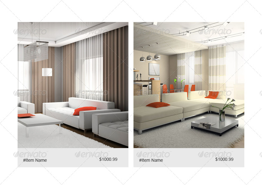 Modern Interior Design Catalog, Print Templates | GraphicRiver