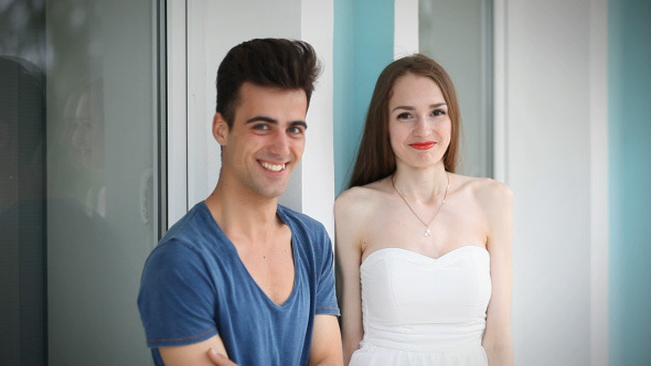 Couple - Man And Woman Is Laughing