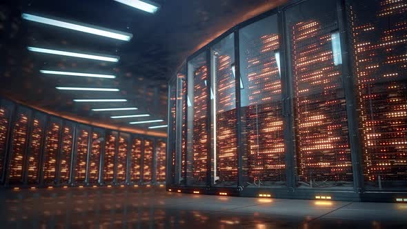 Computer Servers In Data Center