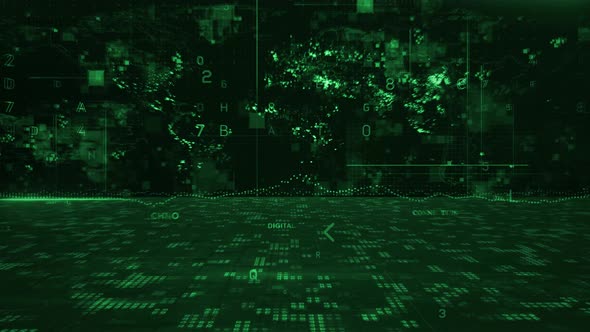 News Digital Hi Tech Background 4k Loop alt