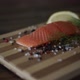 Salmon On Chopping Board - VideoHive Item for Sale