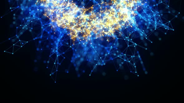 4K Motion Plexus Circular Background alt