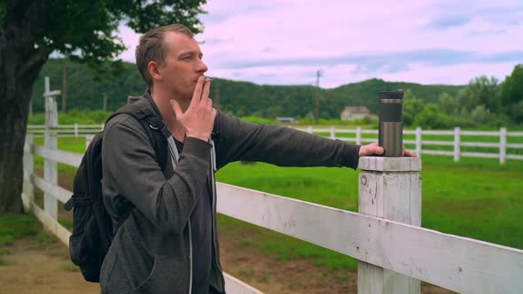 Front View on Male in Rural Area alt