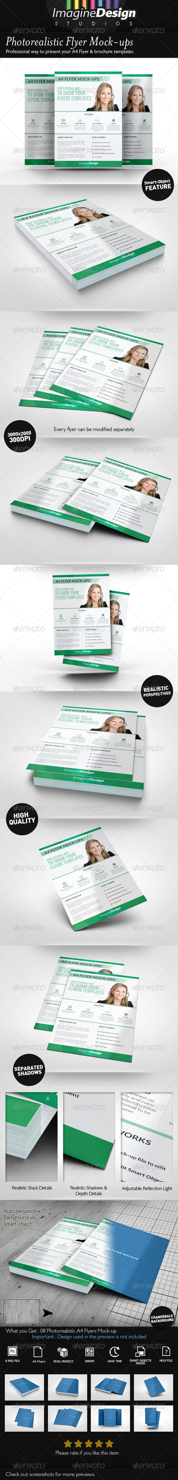 Photorealistic Flyer Mock-ups - Flyers Print