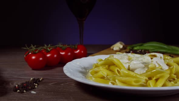 Penne With White Sauce 64