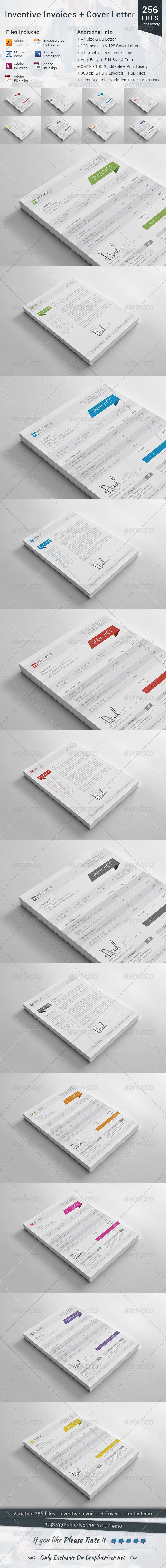 Inventive Invoices + Cover Letter - Proposals & Invoices Stationery
