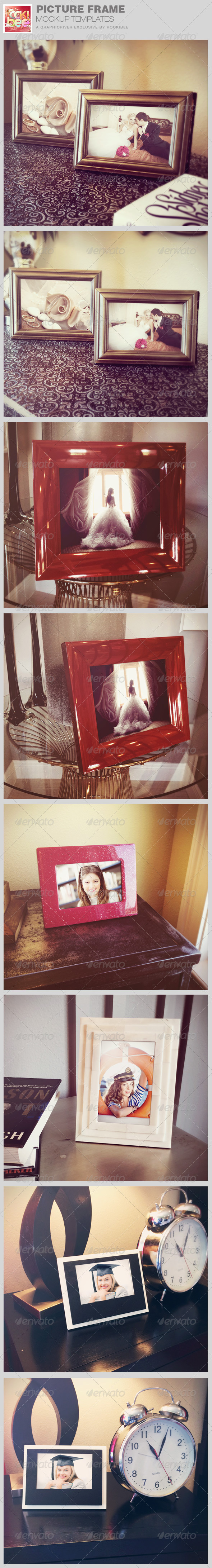 Picture Frame Mockup Templates - Photo Templates Graphics