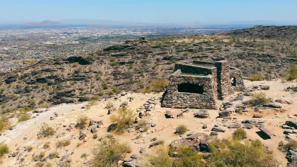 Southwest Observation Deck Over the South Mountain Valley in Arizona alt