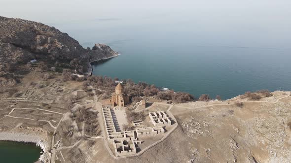 Aerial Island Church On Turkey alt
