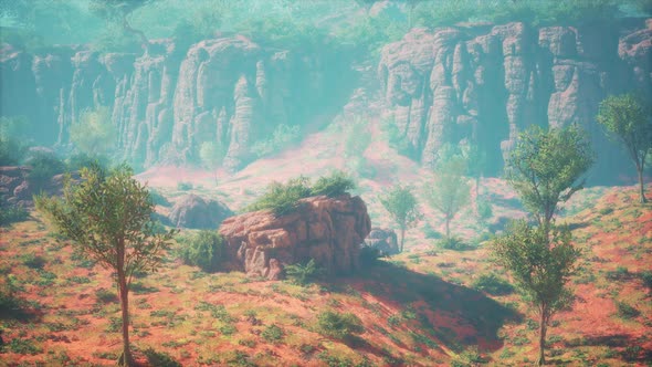 Sierra Nevada Red Rock Canyon Mountains View alt