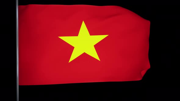 Vietnam Flag Animation 4k