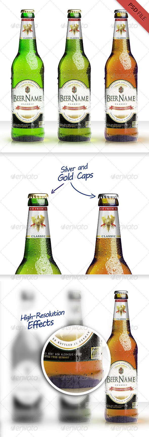 Download Realistic Beer Bottle Mockup By Deuskaos Graphicriver