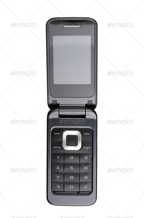 Flip cell phone - Stock Photo - Images