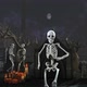 Skeleton dancing salsa in a cemetery - VideoHive Item for Sale