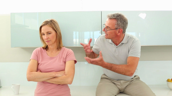 Mature Couple Having A Fight alt