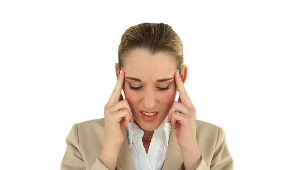 Businesswoman With A Headache