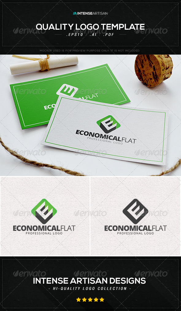 Economical Flat Logo Template - Letters Logo Templates